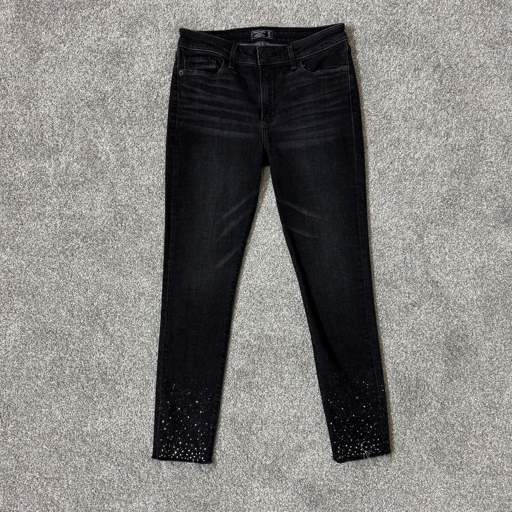 Abercrombie & Fitch Jeans Womens 27 Harper Low Rise Ankle Rhinestone Studded